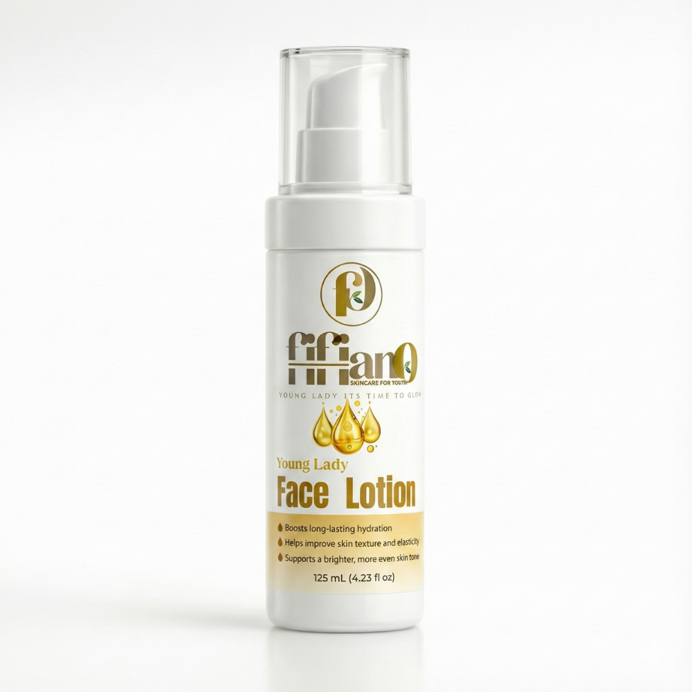 Young Lady Face Lotion
