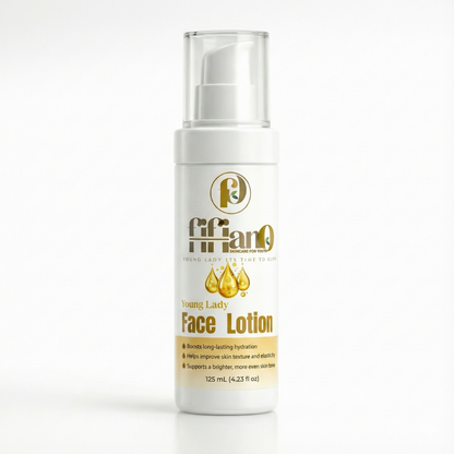 Young Lady Face Lotion