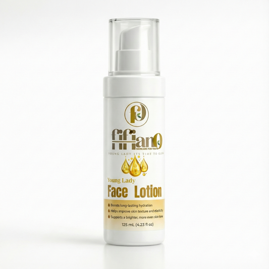 Young Lady Face Lotion
