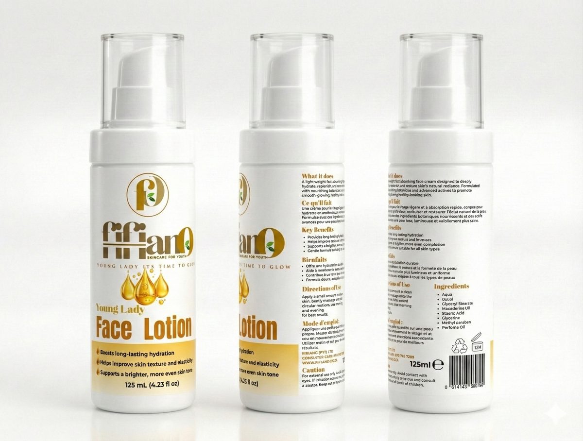 Young Lady Face Lotion