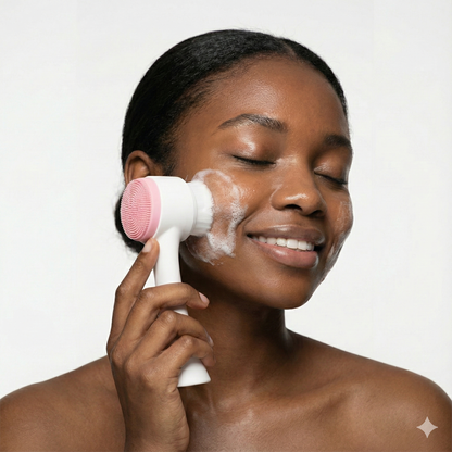 Young Lady Face Brush