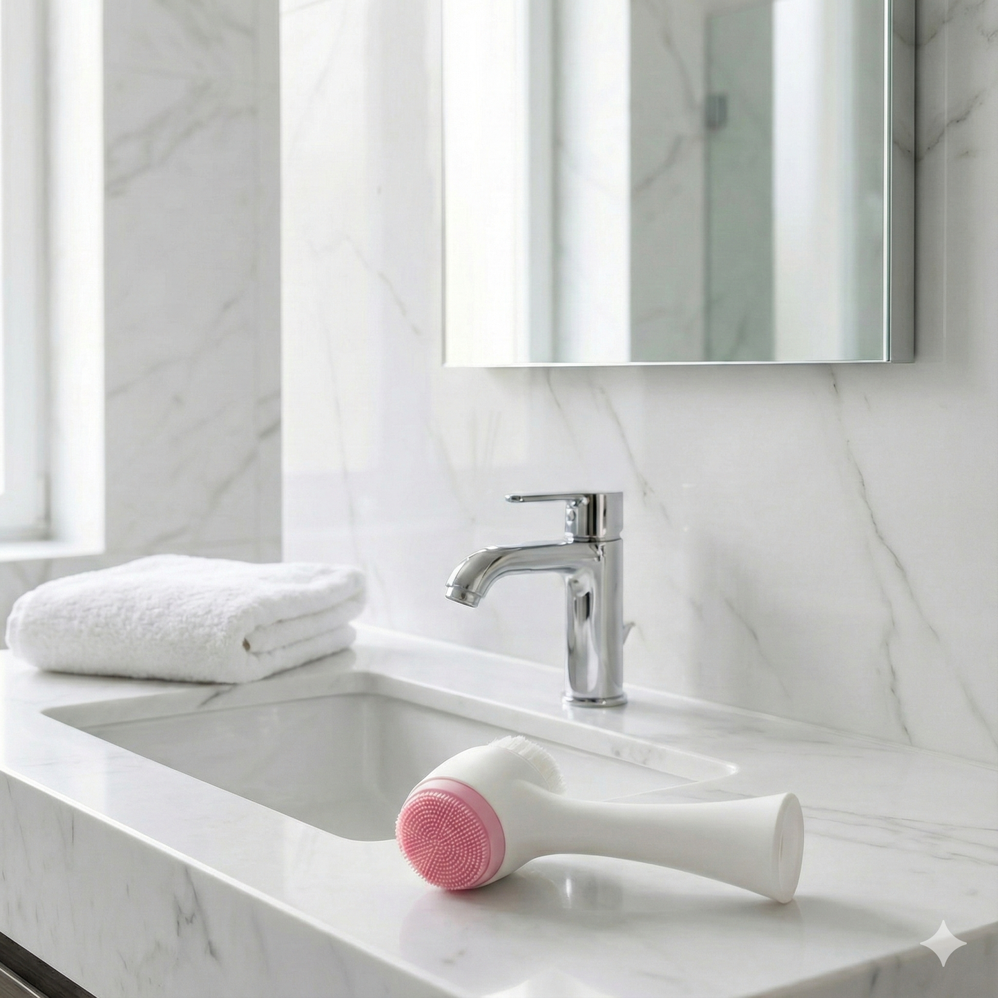 Young Lady Face Brush